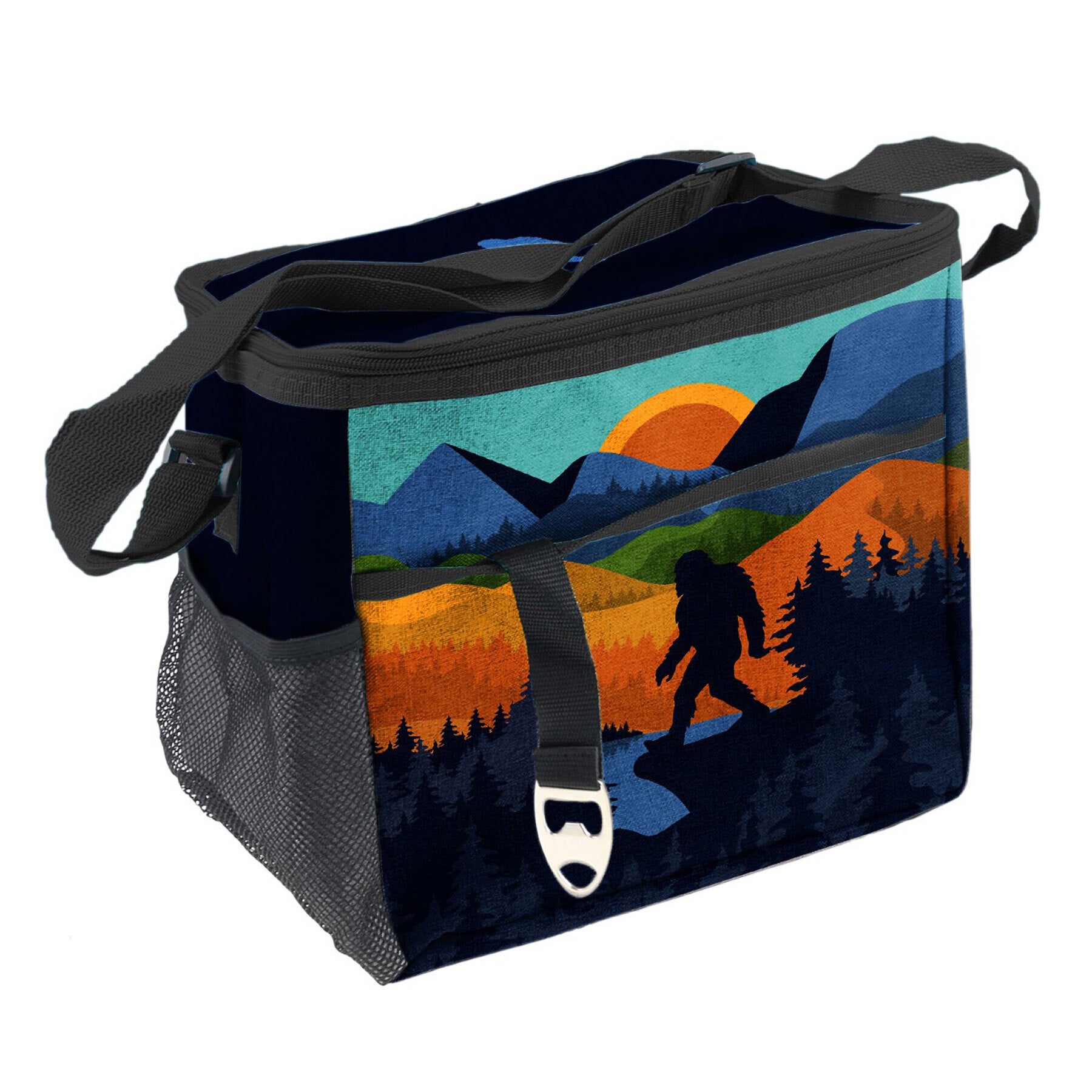 Bigfoot Scene Cooler Bag Sasquatch Outpost