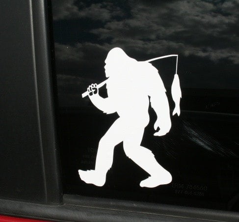 Autocollant Découpe Bigfoot Fishing Pour Véhicule - Vinyle Mat - Offre Achetez 2 Obtenez 1 Gratuit