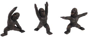 Bigfoot Yoga Figurines