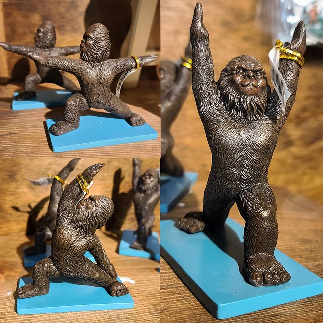 Bigfoot Yoga Figurines