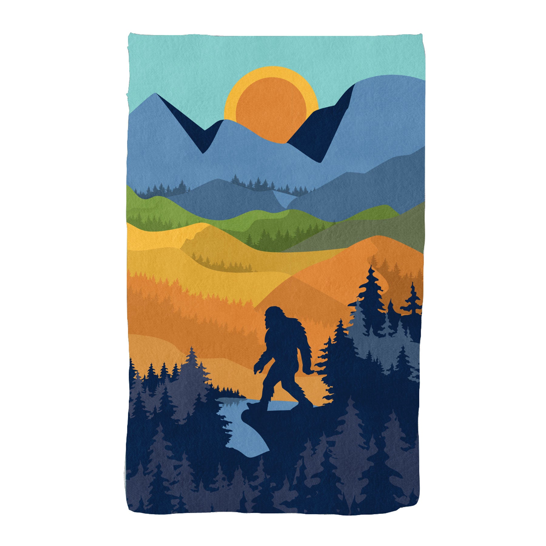 Mountain Bear Kitchen Towel