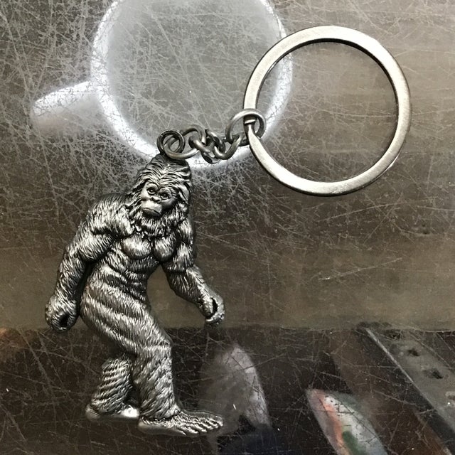 Keychain Display Stand featuring Sasquatch Silhouette