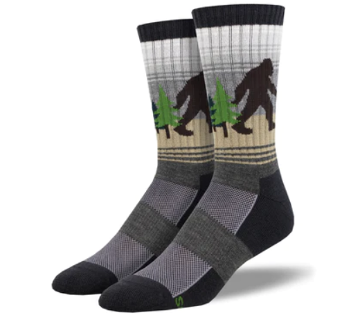 Good Luck Sock Men's Bigfoot & Yeti Socks, Adult