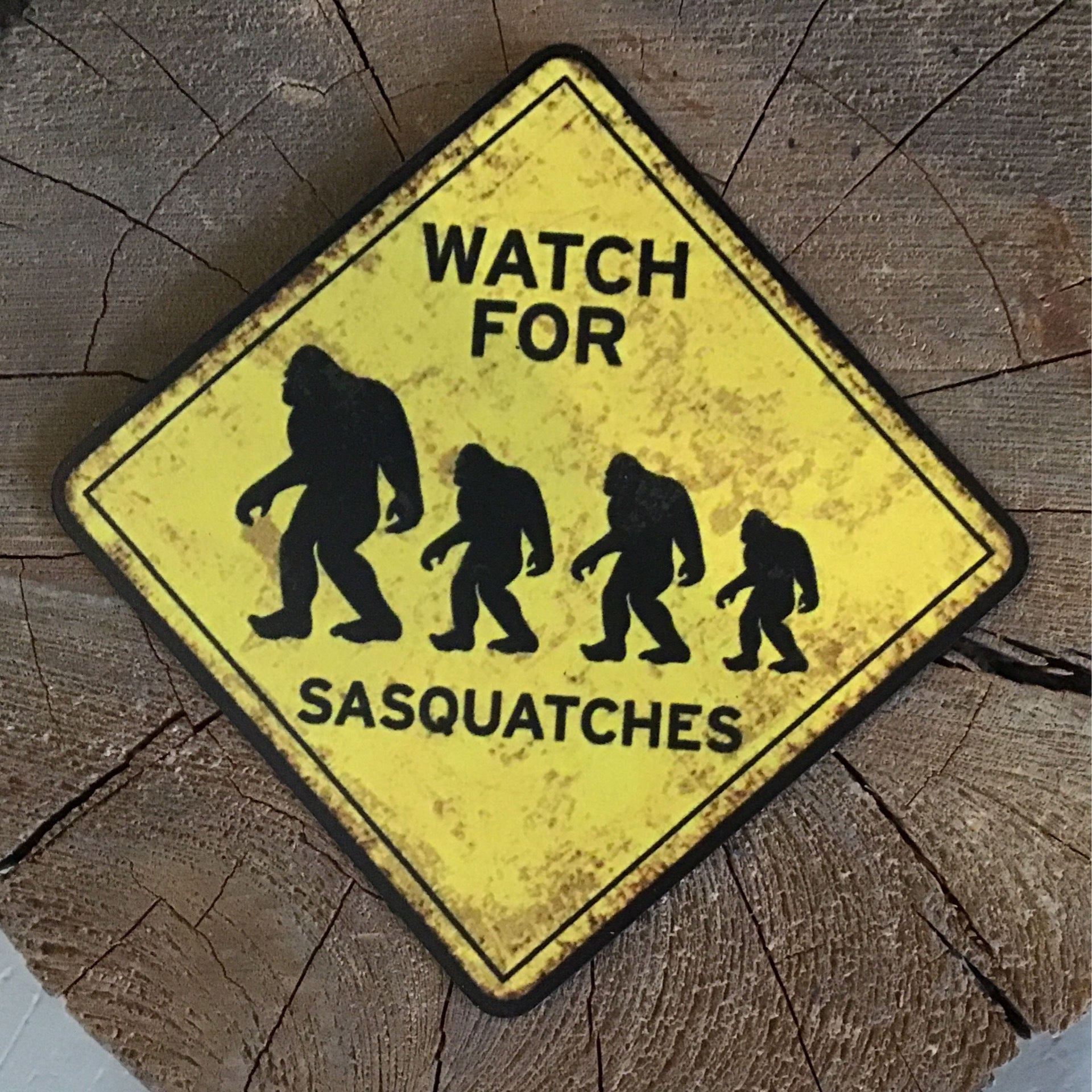 Watch for Sasquatches Auto Magnet | Sasquatch Outpost